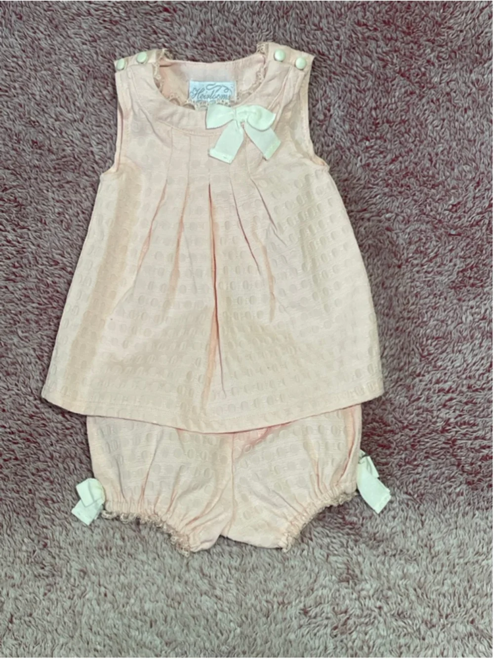 Girls Heirlooms by Polly Flinders Pink 3-6 Months